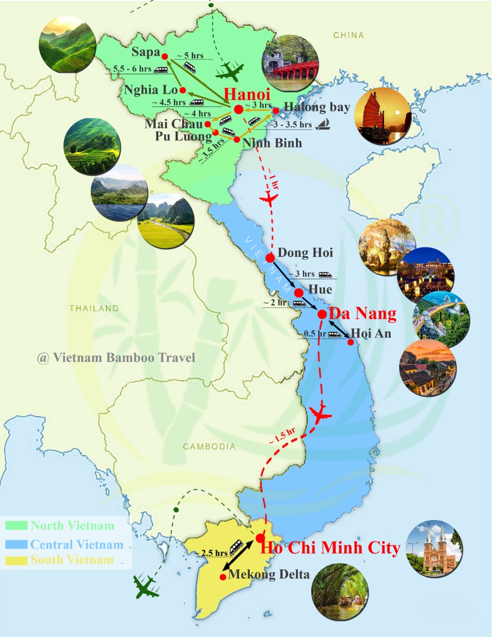 Highlights of Vietnam Tour 23 days 22 nights